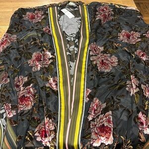 Anthropology- Aratta Silent Journey floral kimono